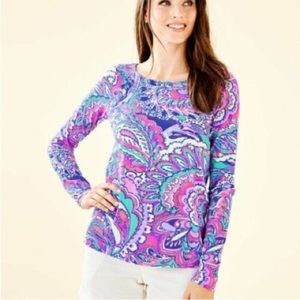 Lilly Pulitzer Tristan Top in Mermaids Call